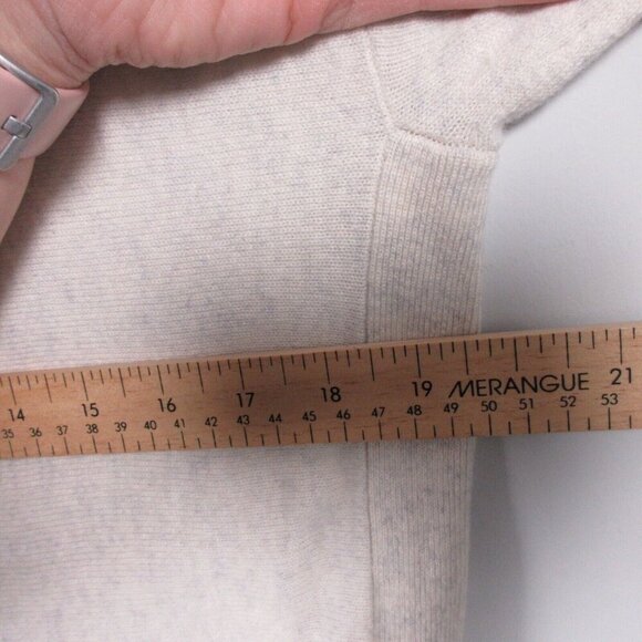 Club Monaco Womens Cashmere 100% Ivory Open Back Medium M Luxury 214 - Picture 6 of 8